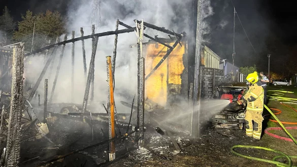 Die Explosion richtete in dem Wohnpark schwere Schäden an. - © Ralph Meyer