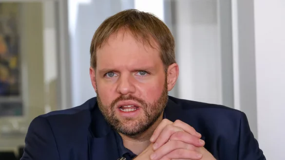 Veith Lemmen appelliert als Chef der OWL-SPD an seine Kollegen von der CDU. - &copy; Andreas Zobe