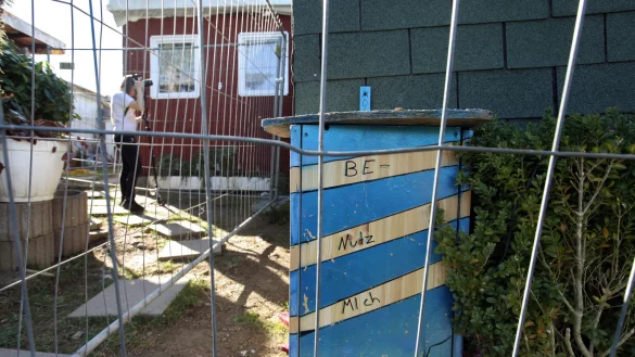 Die Baracke von Mario S. am oberen Rand des Campingplatzes ist inzwischen abgerissen worden. - &copy; Archivfoto: Bernhard Preuss