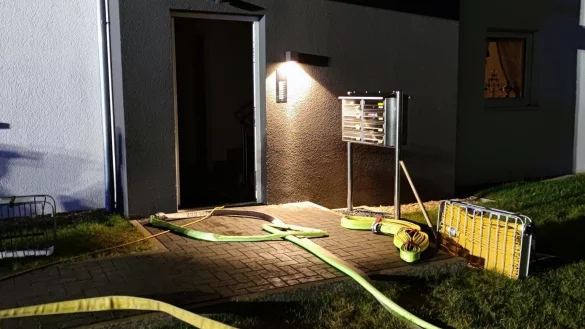 In einem Badezimmer ist ein Feuer ausgebrochen. - &copy; Feuerwehr Detmold