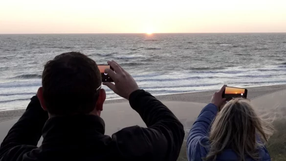 Fotos vom Sonnenuntergang - &copy; Foto: Carsten Rehder/Symbolbild