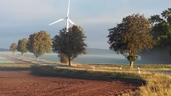 Das Bild zeigt ein Windrad nahe Hohensonne. Ein ähnliches könnte auf dem Bromberg entstehen. - © Sylvia Frevert