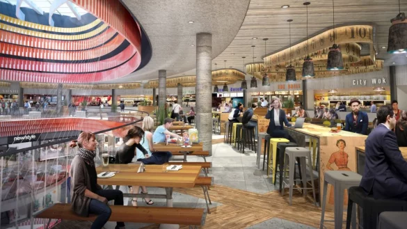 Riesiger Ess-Bereich: So wird's innen aussehen. - © ECE