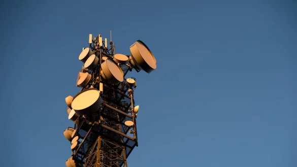 Mobilfunkmast - &copy; Foto: Sebastian Gollnow/dpa