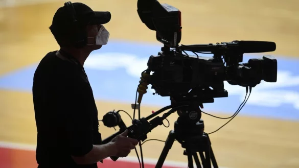 Fernseh&uuml;bertragung - &copy; Foto: Andreas Gebert/Reuters-Pool/dpa