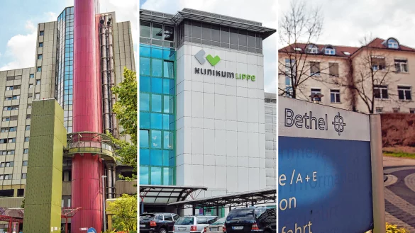 Drei Krankenhäuser mit einem Ziel: Das Klinikum Bielefeld, das Klinikum Lippe und das evangelische Klinikum Bethel wollen das Universitätsklinikum OWL bilden. Zwei der Krankenhäuser sind in kommunaler Trägerschaft und hoffe auf Geld von Stadt und Kreis. - © Oliver Krato/Bernhard Preuß