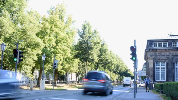 Unfallhotspot oder nicht? Anwohner Werner Holtmann sagt ja. "Nein" hei&szlig;t es dagegen von der Hochschule und auch derPolizei. Seit 2013 habe es nur den einen schweren Unfall und ansonsten einen Rotlichtversto&szlig; an der Ampel gegeben. - &copy; Raphael Bartling