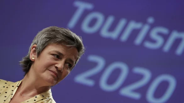 Margrethe Vestager - &copy; Foto: Olivier Hoslet/EPA Pool/AP/dpa