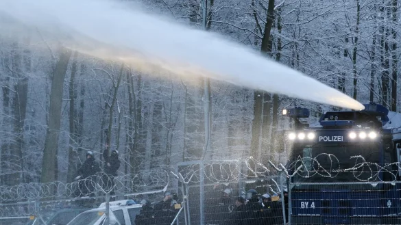 Protest im Dannenr&ouml;der Forst - &copy; Foto: Nadine Weigel/Nadine Weigel
