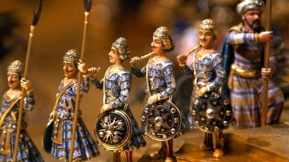 Prunkst&uuml;cke im Gr&uuml;nen Gew&ouml;lbe - &copy; Foto: Matthias Hiekel/dpa-Zentralbild/dpa