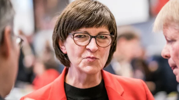 SPD-Chefin Saskia Esken - &copy; Foto: Michael Kappeler/dpa