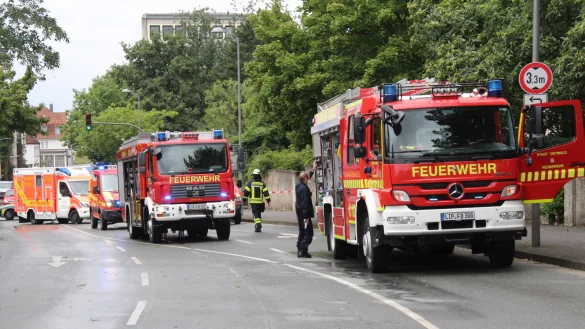 Gro&szlig;einsatz auf der Wotanstra&szlig;e. - &copy; Dieter Asbrock