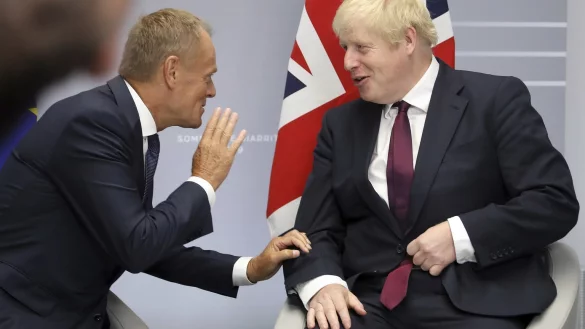Tusk und Johnson - &copy; Foto: Markus Schreiber/AP