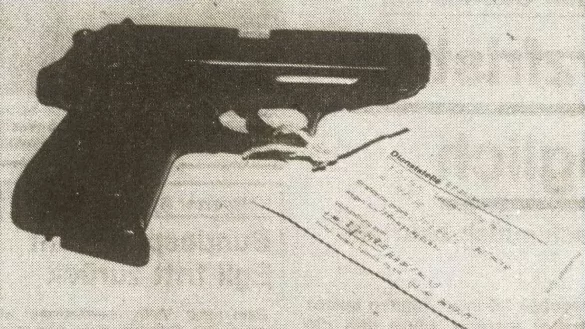 Die Waffe, eine Walter PPK Kaliber 7,65 Millimeter, mit der Iris G. ihren Mann erschossen hat. - © LZ-Archiv