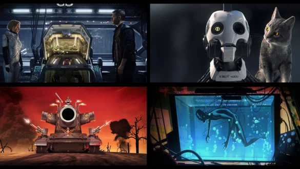 Ein Querschnitt durch vier Folgen "Love, Death & Robots". - &copy; Netlix