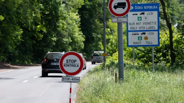 Grenze zu Tschechien - &copy; Foto: Sebastian Kahnert/dpa-Zentralbild/dpa
