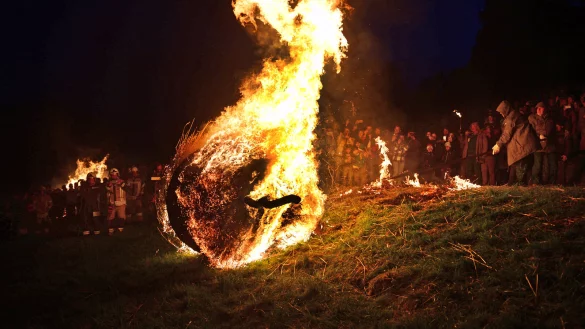 Die Dechen sind mit dem Verlauf des diesjähriges Osterräderlaufs sehr zufrieden. - © Nicole Ellerbrake