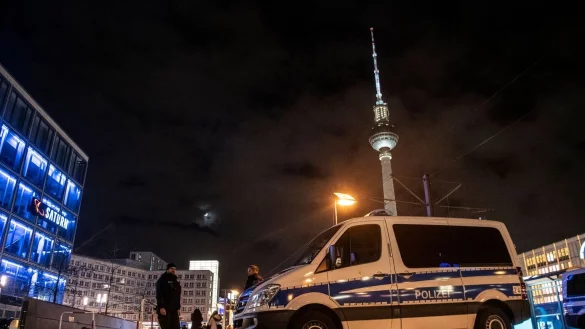 Silvester in Berlin - &copy; Foto: Paul Zinken/dpa