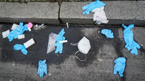 Mehr M&uuml;ll durch Corona-Pandemie - &copy; Foto: Kay Nietfeld/dpa