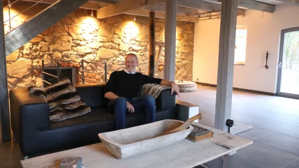 G&uuml;nter Dahm hat ein Haus an der Salzufler Stra&szlig;e umgebaut. - &copy; Alexandra Schaller