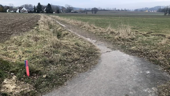 Ein neuer Bürgerradweg könnte unter anderem zwischen Siebenstern und Yogaweg entstehen, um Radfahrern eine sicherere Strecke abseits der Landstraße zu bieten. - © Chiara Wibbeke