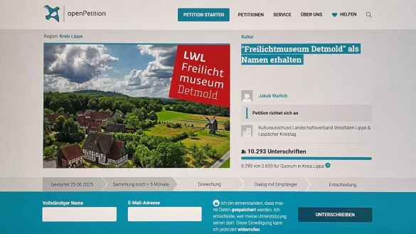 So sieht die Online-Petition aus. Mehr als 10.000 Menschen hatten bis Montag unterschrieben. - © Jana Beckmann