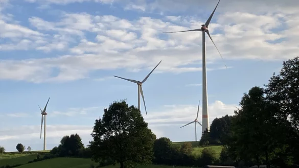 Windr&auml;der auf der Gausek&ouml;te sind umstritten - hier, im Bereich Kempenfeldrom, stehen bereits Windr&auml;der, zudem weitere auf dem Bauerkamp Richtung Schlangen. - &copy; Cordula Gr&ouml;ne