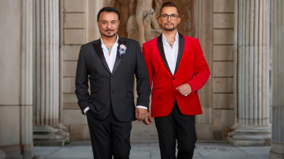 Die Tenöre Toni Di Napoli (links) und Pietro Pato geben am Sonntag, 26. Januar, ein Konzert in Spork. - © Zlatko Gatev