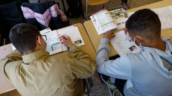 Vom Krieg in der Ukraine auf die Schulbank - &copy; Foto: Henning Kaiser/dpa