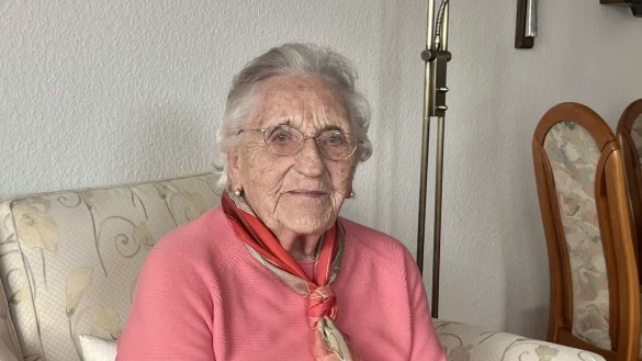 Elisabeth Peters feiert heute ihren 101. Geburtstag. - &copy; Nina Schroeder