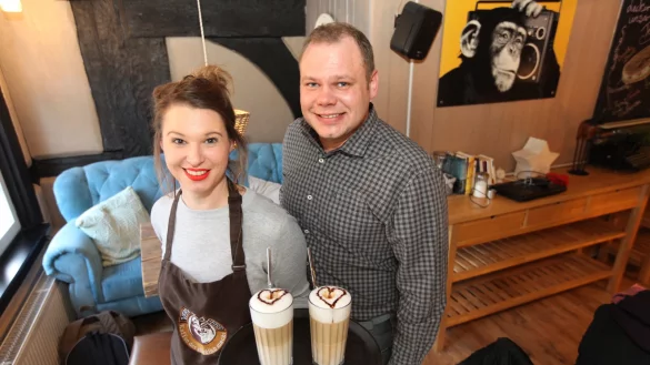 Nadine Morawitz und Inhaber Michael Knuth  freuen sich auf euch im Café Verve. - © Vera Gerstendorf-Welle