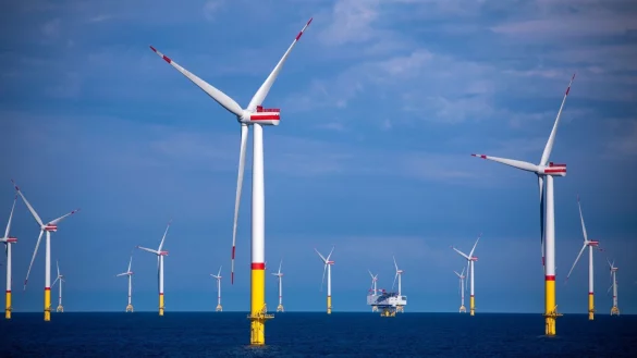 Offshore-Windpark - &copy; Foto: Jens B&uuml;ttner/dpa-Zentralbild/ZB