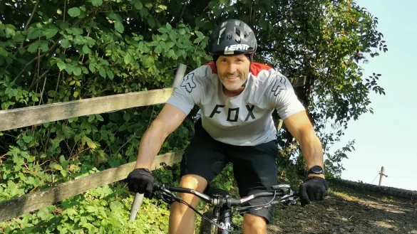 W&uuml;nscht sich eine Mountainbike-Strecke in Barntrup und Umgebung: der Sonneborner Radsportler und Sprecher der Mountainbike-Fans Stefan Wiedenhofer. - &copy; Sylvia Frevert