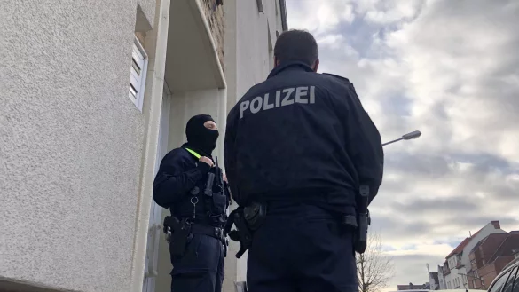 Polizeieinsatz - &copy; Foto: Festim Beqiri/TV7News/dpa