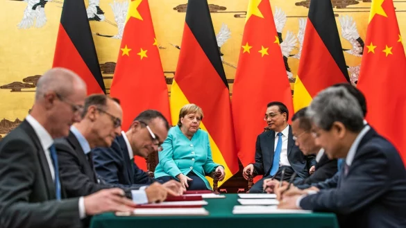 Bundeskanzlerin Merkel in China - &copy; Foto: Michael Kappeler