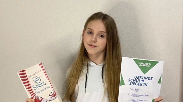 Die Siegerin Celina Maurer.&nbsp; - &copy; St&auml;dtisches Gymnasium Barntrup