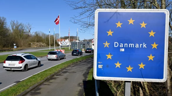 Grenze zu D&auml;nemark - &copy; Foto: Carsten Rehder/dpa