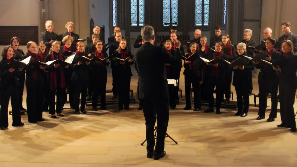 Die Marienkantorei beim Karfreitagskonzert in der Kirche St. Marien. - © Andreas Duderstedt