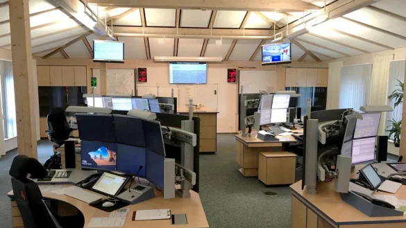 Die Feuer- und Rettungsleitstelle Lippe im Feuerwehrausbildungszentrum in Lemgo.&nbsp; - &copy; Kreis Lippe