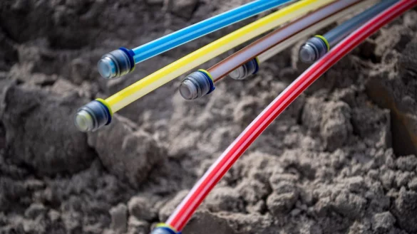 Ausbau des Glasfasernetzes - &copy; Foto: Sina Schuldt/dpa