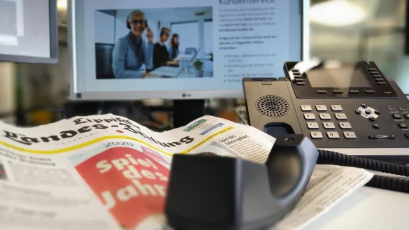 Auch die Telefonanlage der LZ ist von der OWL-weiten St&ouml;rung betroffen. - &copy; Yvonne Glandien