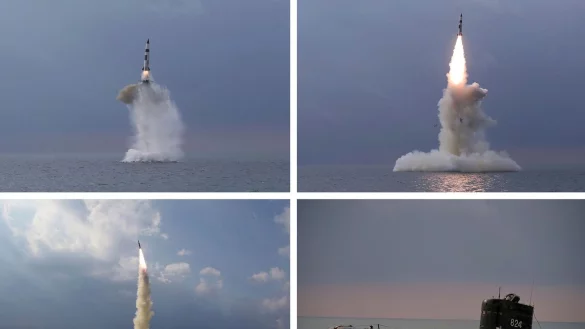 Raketentest in Nordkorea - &copy; Foto: ---/KCNA via KNS via AP /dpa