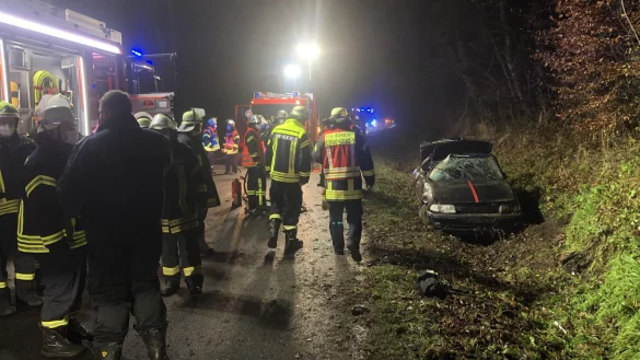 Drei Menschen wurden verletzt, als der Fahrer die Kontrolle &uuml;ber den Wagen verlor. - &copy; Silke Buhrmester