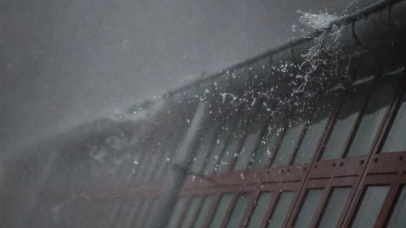 Der Deutsche Wetterdienst rechnet bis zum Wochenende mit Regen und starkem Wind. - © Symbolbild: Silas Stein/dpa