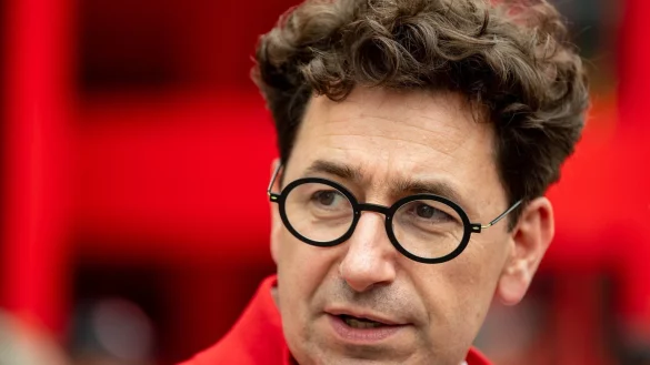 Ferrari-Teamchef Binotto - &copy; Foto: Fabian Sommer/dpa Fabian Sommer/dpa