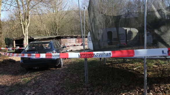 Die Parzelle von Andreas V. auf dem Campingplatz in Lügde-Elbrinxen. - © Vera Gerstendorf-Welle