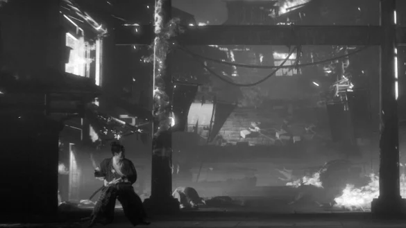 Die Schwertkämpfe in «Trek to Yomi» sind nicht sonderlich komplex, aber trotzdem eine Herausforderung. - © Devolver Digital/dpa-tmn