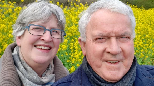 In Hasselt, Belgien, erleben&nbsp;Marie-Berthe und Zygmund Krzywania die Coronavirus-Krise. Das Foto zeigt sie im April 2020. - &copy; Zygmund Krzywania