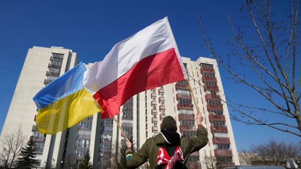 Ukraine-Konflikt - Proteste in Polen - © Foto: Czarek Sokolowski/AP/dpa