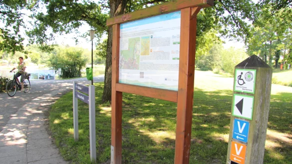 Info-Karte am Kurparksee: Hier startet die Tour. - © Thomas Reineke